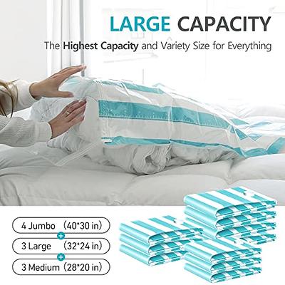 Large Jumbo Vacuum Compressed Bag Storage Space Saving Bags VAC Bag Space  Vacuum Seal Oranizer Bags 4 Size Vacuum-packed quilts - AliExpress