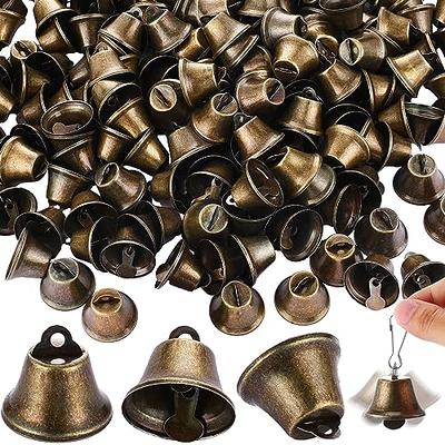 200pcs Mini Decorative Bells Vintage Bells Small Bell Christmas Bells  Hanging Ornaments 