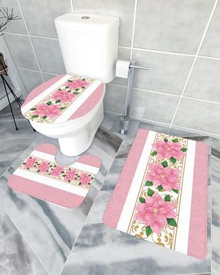  DIYCAM Bathroom Sets with Shower Curtain and Rugs