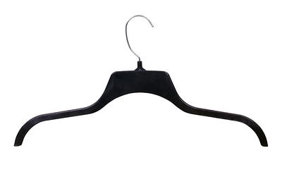 10 PACK PLASTIC HANGERS - 1 - Black