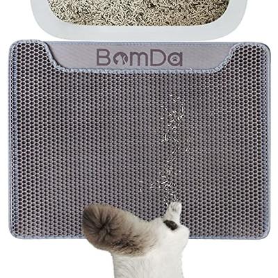Cat Litter Mat Cat Litter Trapping Mat, Urine and Water Proof Material,  Scatter Control, Less Waste,Easier to Clean,Washable