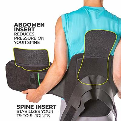 BraceAbility Lower Back & Spine Pain Brace | Adjustable Corset Support for  Lumbar Strain, Arthritis, Spinal Stenosis and Herniated Discs (One Size 