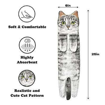 Cat Hand Towels for Kitchen Bathroom - Cute Cat Decor Gadgets - Hanging  Soft Absorbent Hand Face Towel 