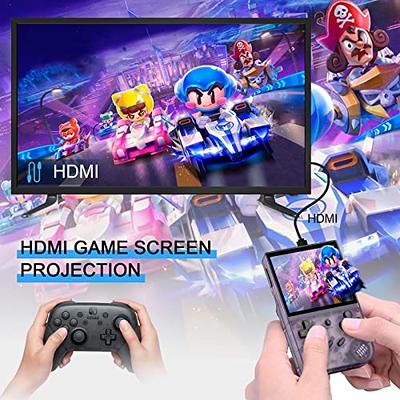  Anbernic RG35XX Handheld Game Console Retro Games Consoles with  3.5 Inch IPS Screen 64G TF Card 5474 Classic Games 2100mAh Battery Support  Linux and Garlic Dual Stylem, HDMI and TV Output