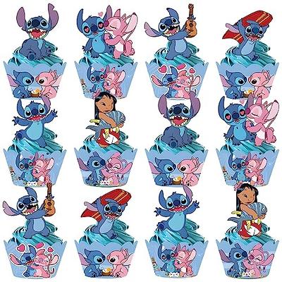 48pcs Stitch Birthday Cake Topper Decoration Cake Wrapping paper, Stitch  Party Supplies，Stitch Party Decoration Supplies - Yahoo Shopping