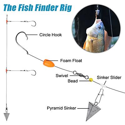 Купить Saltwater Surf Fishing Rigs Fish Finder Rig Include Pyramid Sinkers  Bottom Rig , цена 3 690 руб — (325695836730), США
