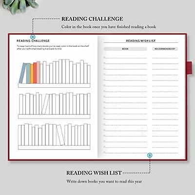 Reading Logbook, White Paper: Reading Tracker Journal, Book Review Notebook, Great Gift for Book lovers, 6? x 9?, 110 Pages