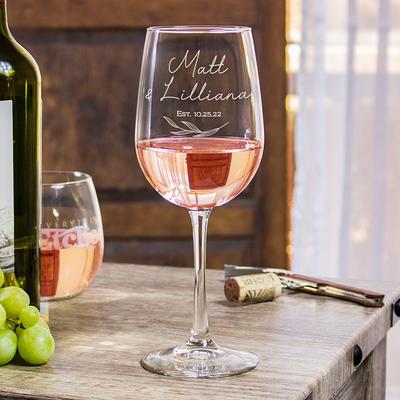 Rose Gold Wine Tumbler, Custom Wine Glasses, Personalize Wine