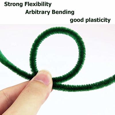 100 Pieces Pipe Cleaners Chenille Stem Solid Color Pipe Cleaners