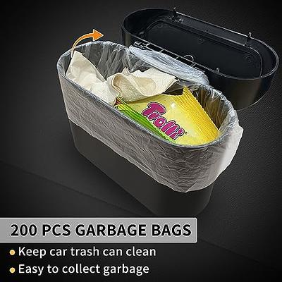 2 PCS Car Trash Can with Lid, Mini Auto Dustbin Garbage Organizer