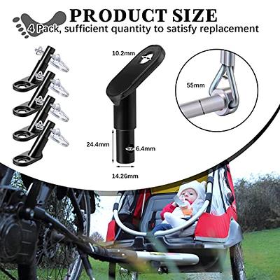 Bike Trailer Hitch Connector Coupler Bicycle Adapter for Children's  Trailers,Cargo and Pet Bicycle Trailers,Black Adapter Accessories