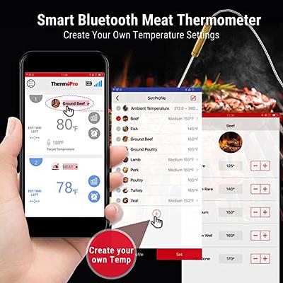ENZOO Wireless Meat Thermometer, 4 Probes Wireless Digital Grilling  Thermometer for Cooking, Smoking, BBQ and Oven, Barbecue Thermometer with  Calibration with 500FT Remote Range, Alert and Timer : : Home