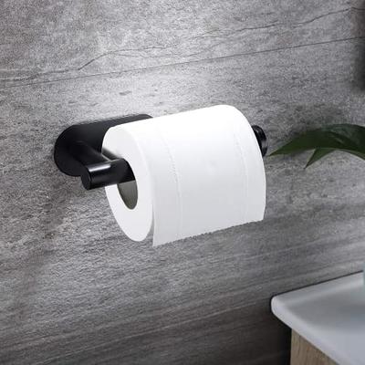 European Style Adhesive Vertical Paper Towel Holder Stainless Steel Wall  Mount Bathroom Kitchen Toilet Tissue Roll