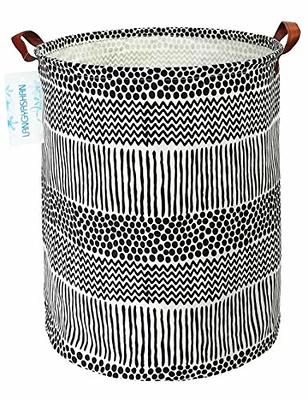 Laundry Basket Canvas Fabric Collapsible Organizer Basket for