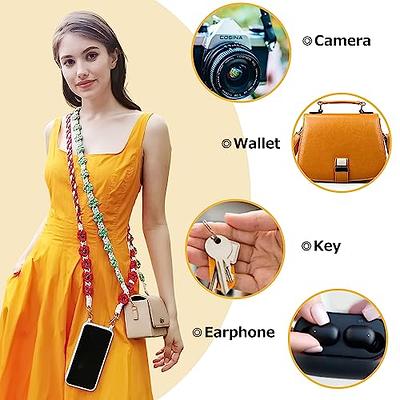 Daisy Braided Bag Strap Macrame Phone Case Purse Luggage Crossbody Strap  Camera Strap Boho Accessories Lanyard Gift Badge Holder