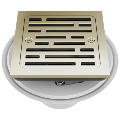 Decorative Shower Drains  4-INCH SQUARE GRID SHOWER DRAIN