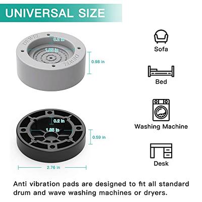 4pcs Dryer Stabilizer Mat Moisture-proof Anti-slip Washer Rubber