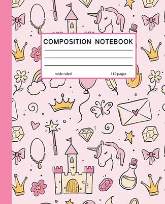 Kawaii Notebook: Cute Frog and Mushroom Cottagecore Composition Book - Wide  Ruled Journal (Froggy Aesthetic Notebooks for School Girls & Teens)