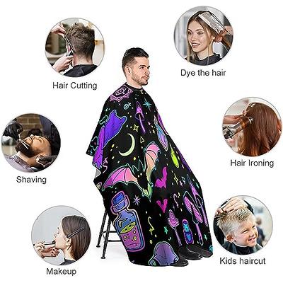 Blue Barber Shop Cape Gown For Barbers Hair Dressers Gown Cape