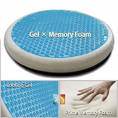 Sojoy Gel Swivel Car Seat Cushion Memory Foam Cooling Cushion 360