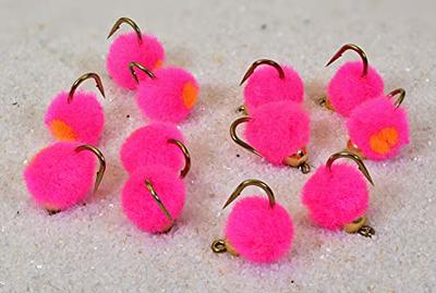  Tungsten Bead Egg Fly in Pink, Peach, Chartreuse or Assorted, Trout Fishing Flies