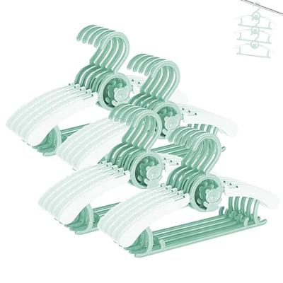 Baby Hangers for Closet with Clips 30 Pack Plastic Kids Clothes