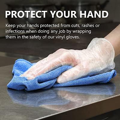 Disposable Gloves Powder-free Clear Vinyl Gloves Latex Free Glove