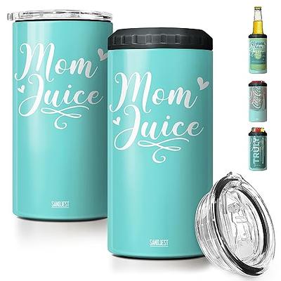 Beer Can Glass - MAMA Coffee | Coffee Glass | Soda Can Glass | Beer Can  Glass w/ Lid | Gifts for her / Mom |Gifts under 20 | Beer Can Drink