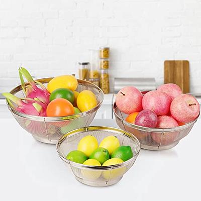 Fruit Bowl with Strainer fruit rinser strainer container Portable