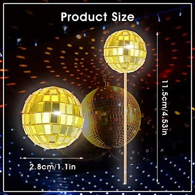 24Pcs 1-1/8Inch Mirror Balls - Disco Ball Decoration - Christmas Tree  Wedding Birthday Party Accessories Disco Decorative Mirror Ball (Gold) -  Yahoo Shopping