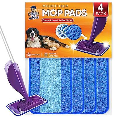 Reusable Mop Pads Compatible with Swiffer Wet Jet Mops, Wet Jet Pads  Refills Reusable Microfiber Mop Pads Washable Mop Refill Pads Wet Pads for  Floor