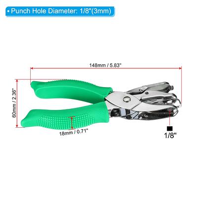 Single Hole Punch, Ticket 1-Hole Puncher- Metal Hole Punchers - One Hole Puncher Heavy Duty