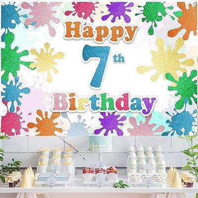 Art Paint Party Backdrop Decorations Artist Theme Birthday - Temu