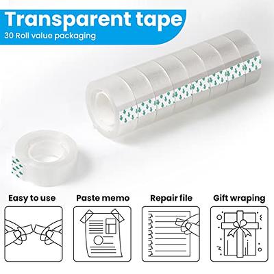 30 Set Clear Tapes and Refillable Dispensers 0.7 x 787 Inches Per Roll  Transparent Tape Refills Transparent Invisible Tape with Dispensers for  Office Gift Wrapping Home Store School Supplies - Yahoo Shopping