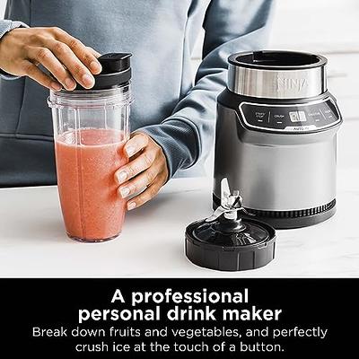 Ninja BN401 Nutri Pro Compact Personal Blender, Auto-iQ Technology,  1100-Peak-Watts, for Frozen Drinks, Smoothies, Sauces & More, with (2)  24-oz.