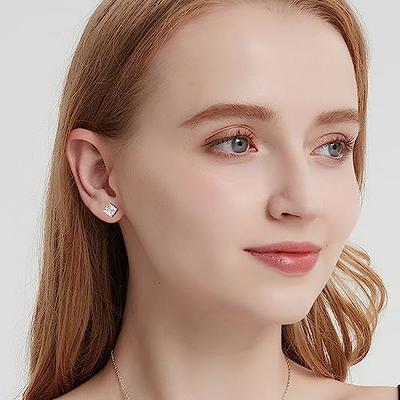 Women's titanium steel earrings hypoallergenic earring set 12 pairs of 12  color earrings - 3mm 