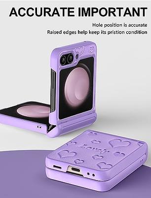 SHIEID Galaxy Z Flip 5 Case - Ultra-Thin Leather with Exclusive Z Ring,  Built-in Screen Protector, Slim and Stylish Phone Case for Samsung Galaxy Z