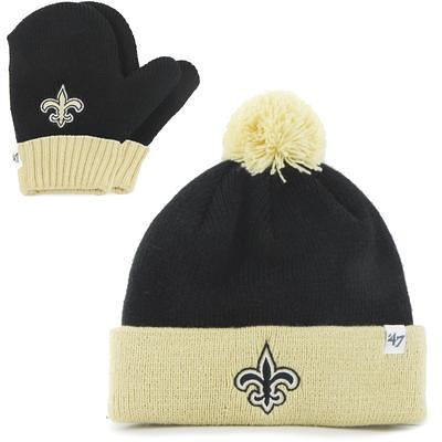 Wear by Erin Andrews Navy Tennessee Titans Double Jacquard Cuffed Knit Hat with Pom and Gloves Set