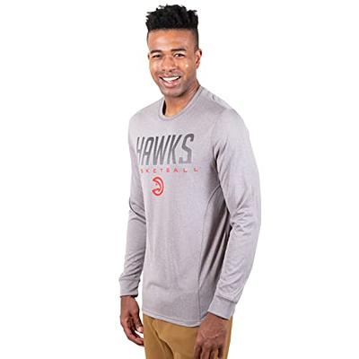 Ultra Game Ultra game NBA charlotte Hornets Mens Supreme Long Sleeve  Pullover Tee Shirt, Heather gray, XX-Large