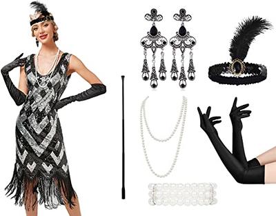 Dreamtop 1920s Great Gatsby Accessories Set for Women,Flapper Accessories  Set Headpieces Necklace Gloves Roaring 20s Accessories for Women - Yahoo  Shopping