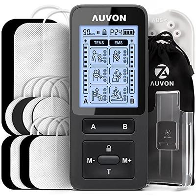 AUVON 24 Modes Dual Channel TENS Unit Muscle Stimulator with 2X Battery  Life, Rechargeable TENS Machine for Pain Relief, Belt Clip, Continuous Time  Setting, Portable Bag, Cable Ties, 10 Electrode Pads - Yahoo Shopping