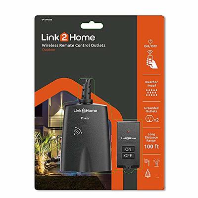 Link2Home Bundle - Cord Reel 60 ft. Extension Cord 4 Power Outlets with Outdoor  Weatherproof Wireless Remote Control - Yahoo Shopping