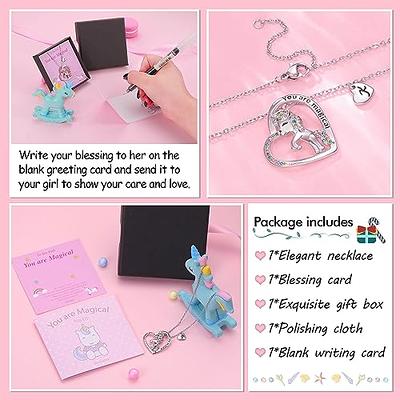 Poekio Unicorn Gift for Girls Gold Heart Necklace for 5-7 Age Birthday Gift  Valentine's Day Gift Kids Jewelry for Daughter, Granddaughter,  Niece(Gold-A) - Yahoo Shopping