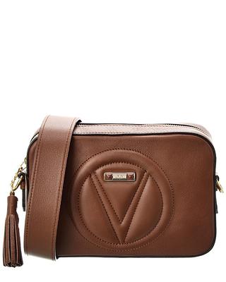 Valentino by mario valentino handbags with gold zipper pebbled