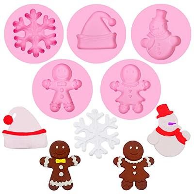 christmas gingerbread man candy mold silicone