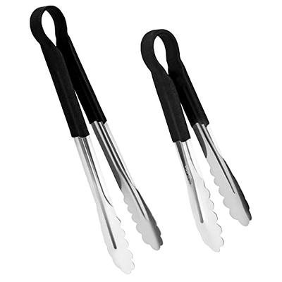 9 Pieces Stainless Steel Kitchen Tongs Set Cooking Tongs with Sliding Rings  7 Inch Metal Kitchen Tongs Small Clam Shell Cooking Tongs Non-slip Food  Tongs for Cooking Salad Grilling Barbecue Appetizers 