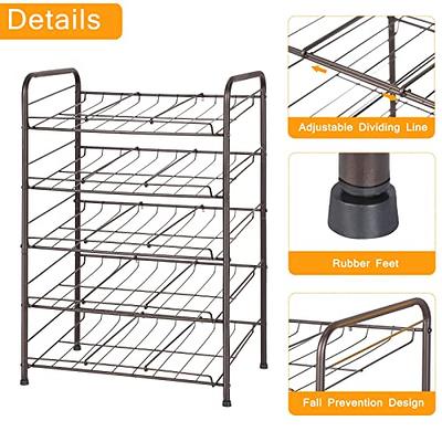 MOOACE 2 Pack Can Rack Organizer, 3 Tier Stackable Can Storage Dispenser  Holds up to 36 Cans, Can Organizer for Kitchen Cabinet Pantry, Bronze