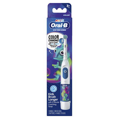 Oral-B Complete Battery Powered Toothbrush, 1 Count, Full Head, for Adults  and Children 3+