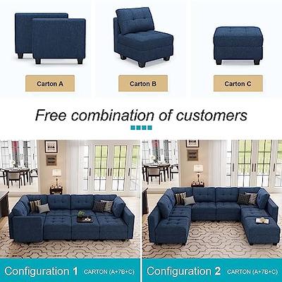 Belffin Modular Sectional Sleeper Sofa