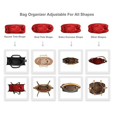 Purse Organizer Insert For Handbags, Silk Purse Organizer with Zipper,  Silky Smooth, Bag Organizer For Speedy Neverfull Tote,onthego,Artsy, 6  Sizes (Slender Large, Silky Red) - Yahoo Shopping